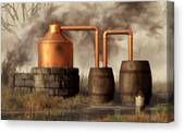 Swamp Moonshine Still Canvas Print