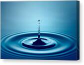 Water Drop Splash Canvas Print