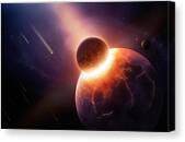 When Planets Collide Canvas Print