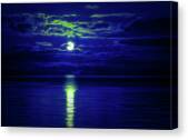 Glow In The Dark Amazing Sunset Canvas Print