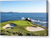 Par 3, 7th Hole At Pebble Beach Canvas Print