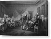 Signing The Declaration Of Independence Canvas Print