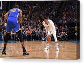 Kevin Durant And Russell Westbrook Canvas Print