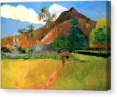 Tahitian Mountains Canvas Print