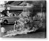Buddhist Monk Thich Quang Duc, Protest Canvas Print