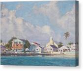 Green Turtle Cay Water Front Canvas Print