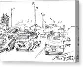 Parking Lot Canvas Print