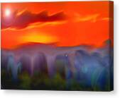 Light Dispels Darkness Colorful Abstract Canvas Print