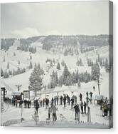 Skiing In Vail Canvas Print