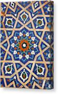 Intricate Geometric Tile Pattern Canvas Print