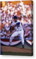 Baseball Pitcher in Action Canvas Print