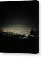 A City At Night Canvas Print