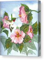 The Little Sipper Canvas Print