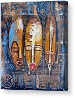 Three Masks Canvas Print