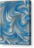 Cobolt Flow Canvas Print