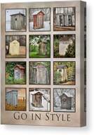 Go In Style - Outhouses Canvas Print
