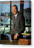 Gq Cover Of Baseball Player Joe Dimaggio Canvas Print