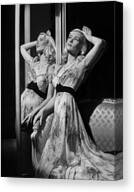 Veronica Lake In Mirror Ii Canvas Print by Eugene Robert Richee