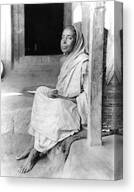 Sri Sarada Devi In Jayrambati Canvas Print