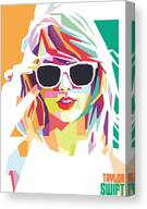 Taylor Swift Transparent Canvas Print Taylor Swift Transparent Canvas Print