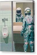 Men's Room Canvas Print