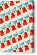 Bomb Pop Pattern Canvas Print