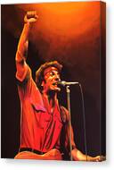 Bruce Springsteen Painting Canvas Print