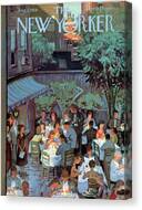 New Yorker August 2nd, 1958 Canvas Print