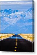 Road To The Mountains Canvas Print