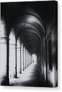 Street photography Lucca Tuscany Canvas Print by Frank Andree
