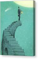 Moon Steps Canvas Print