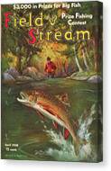 Field & Stream Magazine Cover April 1938 #1 Canvas Print