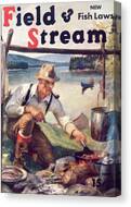 Field & Stream Magazine Cover August 1940 Canvas Print