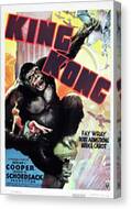 King Kong -1933-, Directed By Merian C. Cooper And Ernest B. Schoedsack. Canvas Print