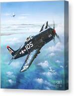Grumman F8f-2 Bearcat Canvas Print Grumman F8f-2 Bearcat Canvas Print