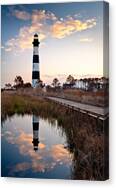Bodie Island Lighthouse - Cape Hatteras Outer Banks Nc Canvas Print