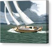 A Passing Squall Canvas Print