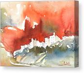 The Menerbes Where Nicolas De Stael Lived Canvas Print