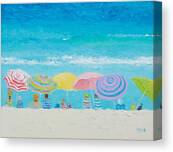 Beach Painting - Color Of Summer Canvas Print