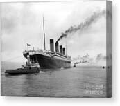 Historic Voyage of RMS Titanic Canvas Print