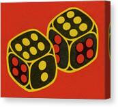 Pair Of Dice #1 Canvas Print Pair Of Dice #1 Canvas Print