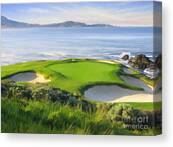 7th Hole At Pebble Beach Canvas Print