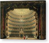 La Scala, Milan, During A Performance Canvas Print