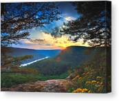 Sunset Over Edwards Point Canvas Print