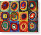 Squares With Concentric Circles, 1913 Canvas Print