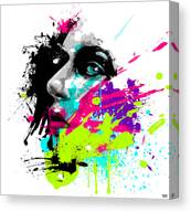Face Paint 2 Canvas Print