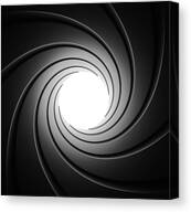 Gun Barrel From Inside Canvas Print