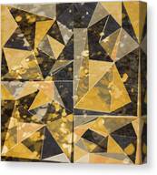 Omg Modern Triangles Ii Canvas Print