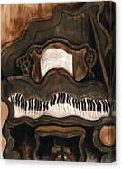 Abstract Curved Piano Canvas Print by Tommervik