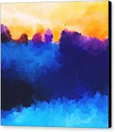 Abstract Sunrise Landscape  Canvas Print by Michelle Wrighton